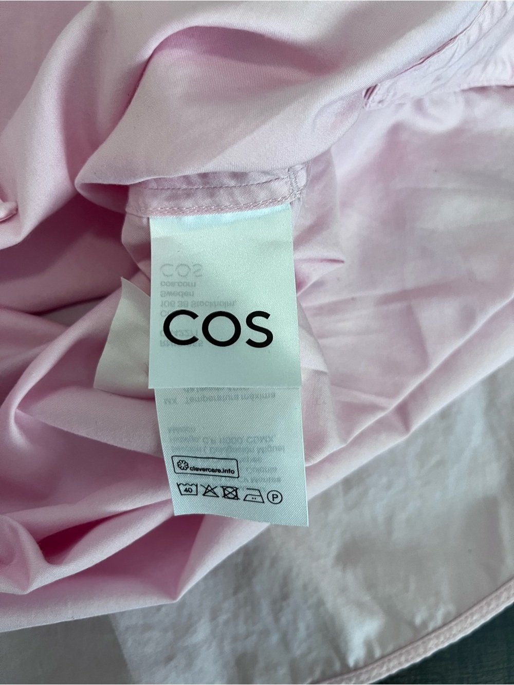 COS Pink Oversized Button-Down size 4 - Picture 10 of 14